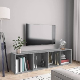 Estantería/mueble de TV madera gris Sonoma 143x30x36 cm en Estanterías | Comprar online en Foru.es