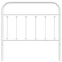 Cabecero de metal blanco 100 cm de vidaXL, Cabeceros y pies de cama - Ref: Foro24-352656, Precio: 31,10 €, Descuento: %