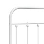 Cabecero de metal blanco 100 cm de vidaXL, Cabeceros y pies de cama - Ref: Foro24-352656, Precio: 31,10 €, Descuento: %