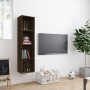 Estantería/mueble de TV madera roble marrón 143x30x36 cm en Estanterías | Comprar online en Foru.es