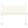 Toldo retráctil de operación manual 350 cm crema en Toldos | Comprar online en Foru.es