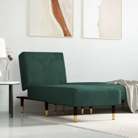 Sofá diván de terciopelo verde oscuro de vidaXL, Divanes - Ref: Foro24-352804, Precio: 165,12 €, Descuento: %