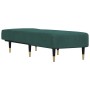 Sofá diván de terciopelo verde oscuro de vidaXL, Divanes - Ref: Foro24-352804, Precio: 168,20 €, Descuento: %