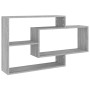 Estante de pared madera ingeniería gris Sonoma 104x20x58,5 cm en Estanterías | Comprar online en Foru.es