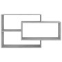 Estante de pared madera ingeniería gris Sonoma 104x20x58,5 cm en Estanterías | Comprar online en Foru.es