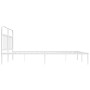 Estructura de cama de metal con cabecero blanco 183x213 cm de vidaXL, Camas y somieres - Ref: Foro24-352632, Precio: 125,82 €...