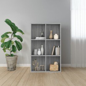 Estantería/Aparador madera contrachapada gris Sonoma 66x30x98cm en Librerías y estanterías | Comprar online en Foru.es