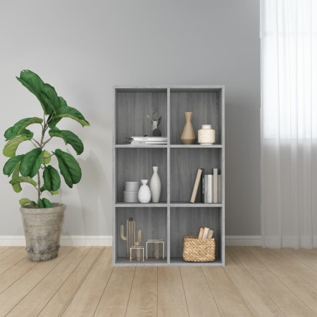 Estantería/Aparador madera contrachapada gris Sonoma 66x30x98cm en Librerías y estanterías | Comprar online en Foru.es