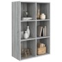 Estantería/Aparador madera contrachapada gris Sonoma 66x30x98cm en Librerías y estanterías | Comprar online en Foru.es