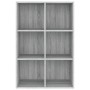 Estantería/Aparador madera contrachapada gris Sonoma 66x30x98cm en Librerías y estanterías | Comprar online en Foru.es