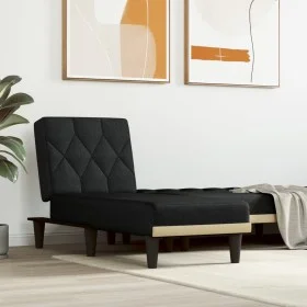 Sofá diván de tela negro de vidaXL, Divanes - Ref: Foro24-352858, Precio: 132,91 €, Descuento: %