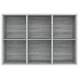 Estantería/Aparador madera contrachapada gris Sonoma 66x30x98cm en Librerías y estanterías | Comprar online en Foru.es