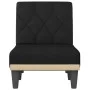Sofá diván de tela negro de vidaXL, Divanes - Ref: Foro24-352858, Precio: 132,91 €, Descuento: %