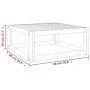 Solid acacia wood coffee table 68x68x29 cm by vidaXL, Modular outdoor sofas - Ref: Foro24-360024, Price: 80,69 €, Discount: %