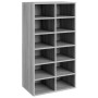 Mueble zapatero madera contrachapada gris Sonoma 54x34x100,5 cm en Zapateros y organizadores de calzado | Comprar online en Foru