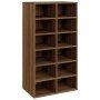 Mueble zapatero madera contrachapada marrón roble 54x34x100,5cm en Zapateros y organizadores de calzado | Comprar online en Foru