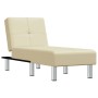 Diván de cuero sintético color crema de vidaXL, Divanes - Ref: Foro24-352850, Precio: 165,36 €, Descuento: %