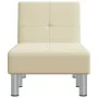 Diván de cuero sintético color crema de vidaXL, Divanes - Ref: Foro24-352850, Precio: 157,38 €, Descuento: %