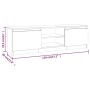 Mueble para TV madera contrachapada roble ahumado 120x30x35,5cm en Muebles TV | Comprar online en Foru.es
