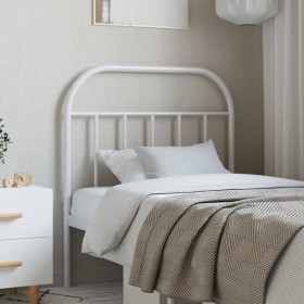 Cabecero de metal blanco 80 cm de vidaXL, Cabeceros y pies de cama - Ref: Foro24-353711, Precio: 25,20 €, Descuento: %