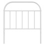 Cabecero de metal blanco 80 cm de vidaXL, Cabeceros y pies de cama - Ref: Foro24-353711, Precio: 25,20 €, Descuento: %