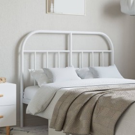 Cabecero de metal blanco 120 cm de vidaXL, Cabeceros y pies de cama - Ref: Foro24-353715, Precio: 29,54 €, Descuento: %