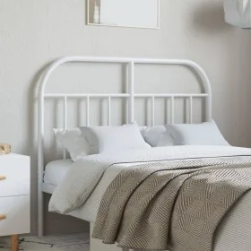 Cabecero de metal blanco 120 cm de vidaXL, Cabeceros y pies de cama - Ref: Foro24-353715, Precio: 29,12 €, Descuento: %