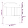 Cabecero de metal blanco 80 cm de vidaXL, Cabeceros y pies de cama - Ref: Foro24-353711, Precio: 25,20 €, Descuento: %
