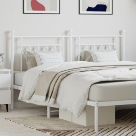 Cabecero de metal blanco 180 cm de vidaXL, Cabeceros y pies de cama - Ref: Foro24-353622, Precio: 54,38 €, Descuento: %