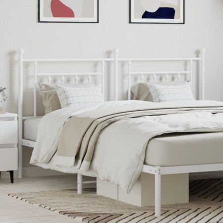 Cabecero de metal blanco 180 cm de vidaXL, Cabeceros y pies de cama - Ref: Foro24-353622, Precio: 54,38 €, Descuento: %