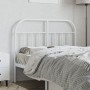 Cabecero de metal blanco 120 cm de vidaXL, Cabeceros y pies de cama - Ref: Foro24-353715, Precio: 29,54 €, Descuento: %