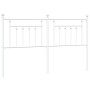 Cabecero de metal blanco 180 cm de vidaXL, Cabeceros y pies de cama - Ref: Foro24-353622, Precio: 54,38 €, Descuento: %