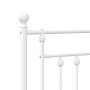 Cabecero de metal blanco 180 cm de vidaXL, Cabeceros y pies de cama - Ref: Foro24-353622, Precio: 54,38 €, Descuento: %
