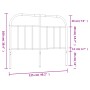 Cabecero de metal blanco 120 cm de vidaXL, Cabeceros y pies de cama - Ref: Foro24-353715, Precio: 29,54 €, Descuento: %