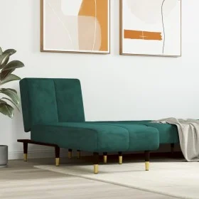 Sofá diván de terciopelo verde oscuro de vidaXL, Divanes - Ref: Foro24-352795, Precio: 166,47 €, Descuento: %