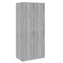 Armario madera contrachapada gris Sonoma 80x52x180 cm en Armarios roperos | Comprar online en Foru.es