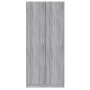 Armario madera contrachapada gris Sonoma 80x52x180 cm en Armarios roperos | Comprar online en Foru.es