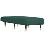 Sofá diván de terciopelo verde oscuro de vidaXL, Divanes - Ref: Foro24-352795, Precio: 166,47 €, Descuento: %
