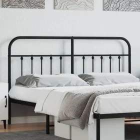 Kopfteil aus schwarzem Metall, 160 cm von vidaXL, Kopf- und Fußteile - Ref: Foro24-352613, Preis: 53,95 €, Rabatt: %