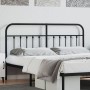 Cabecero de metal negro 160 cm de vidaXL, Cabeceros y pies de cama - Ref: Foro24-352613, Precio: 55,53 €, Descuento: %