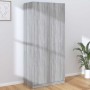 Armario madera contrachapada gris Sonoma 90x52x200 cm en Armarios roperos | Comprar online en Foru.es