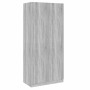 Armario madera contrachapada gris Sonoma 90x52x200 cm en Armarios roperos | Comprar online en Foru.es