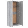 Armario madera contrachapada gris Sonoma 90x52x200 cm en Armarios roperos | Comprar online en Foru.es