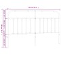 Cabecero de metal negro 160 cm de vidaXL, Cabeceros y pies de cama - Ref: Foro24-352613, Precio: 55,53 €, Descuento: %