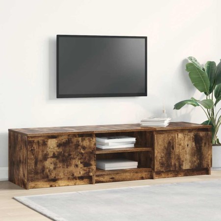 Mueble para TV madera contrachapada roble ahumado 140x40x35,5cm en Muebles TV | Comprar online en Foru.es