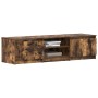 Mueble para TV madera contrachapada roble ahumado 140x40x35,5cm en Muebles TV | Comprar online en Foru.es