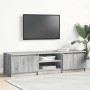 Mueble de TV madera contrachapada gris Sonoma 140x40x35,5 cm en Muebles TV | Comprar online en Foru.es