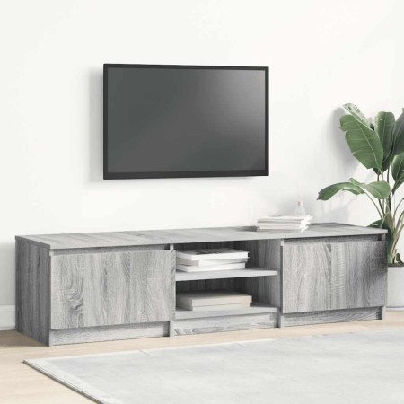 Mueble de TV madera contrachapada gris Sonoma 140x40x35,5 cm en Muebles TV | Comprar online en Foru.es