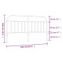 Cabecero de metal negro 160 cm de vidaXL, Cabeceros y pies de cama - Ref: Foro24-353670, Precio: 37,30 €, Descuento: %