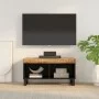 Mueble de TV madera maciza de mango 85x33x43,5 cm de vidaXL, Almacenamiento para CD y DVD - Ref: Foro24-352893, Precio: 97,33...